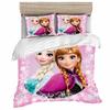 Children's Frozen Princess Bedding Set Elsa Bear Duvet Cover Queen with Pillowcase 3D Children's Bedding Set