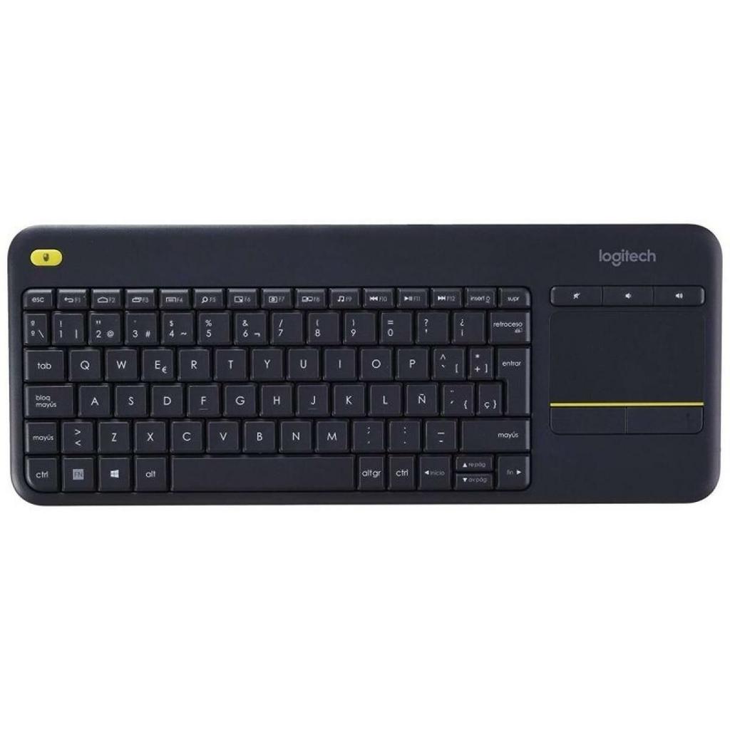 Keyboard Logitech K400 Plus Black Spanish Qwerty