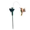 2 Pieces Solar Fluttering Dancing Feathered Bird Stakes Outdoor Garden Decor