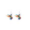 Beautiful Bird Starts the Spring, Colorful Fashion Retro Mid-century Style Ins Network Sense Earrings