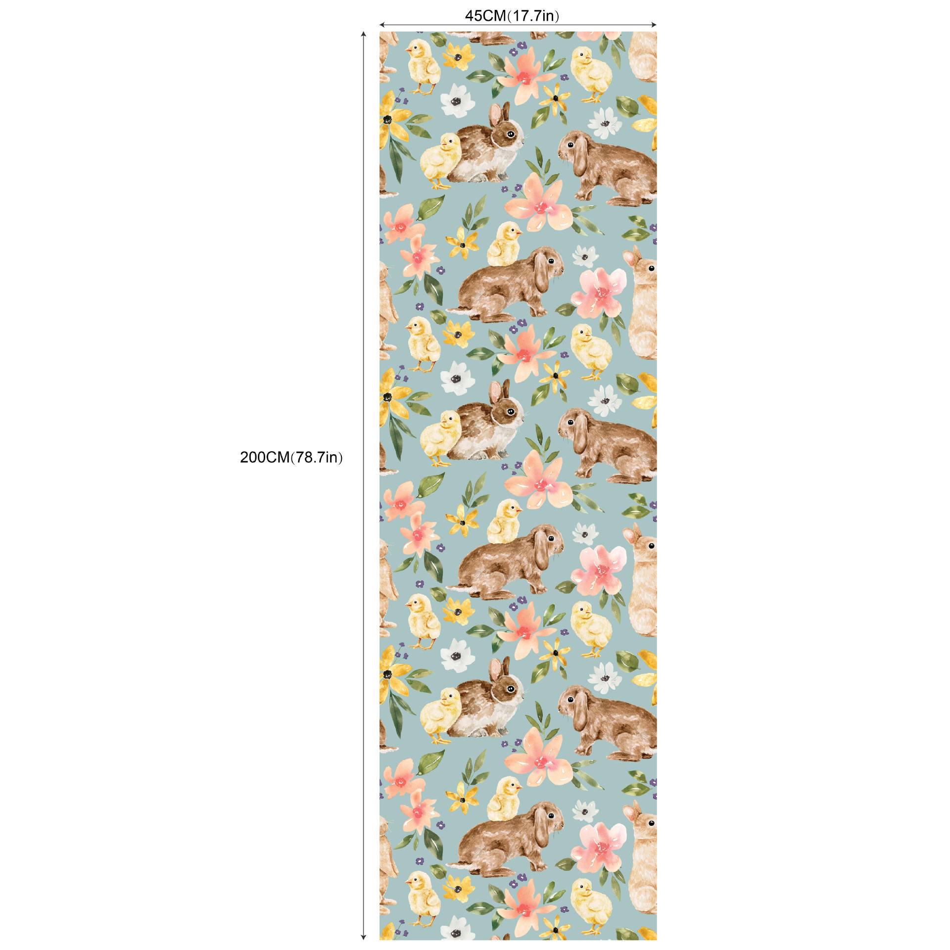 

Самоклеящиеся обои «Волшебный лес с кроликами» для детской комнаты и ремонта спальни 17.7in x 78.7in - 1 piece