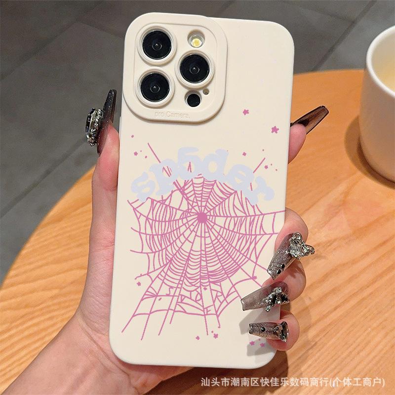 Bunte Spinnennetz-Sterne für iPhone 11/12/13/14/15 Apple 16/17PRO MAX Hülle
