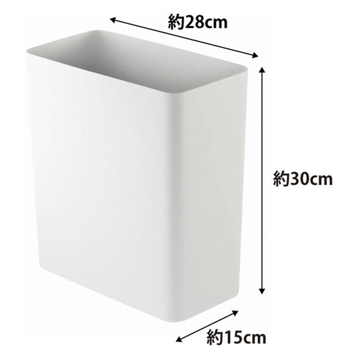 Yamazaki Trash Can Tower Square White 2915