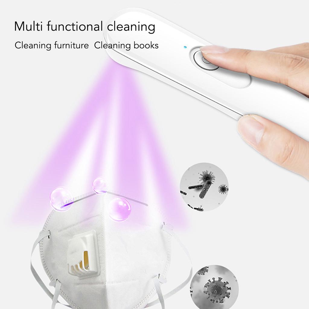 UV Wand Handheld LED Portable Lightweight Multifunction 380mAh Rechargeale Ultraviolet Light Lamp