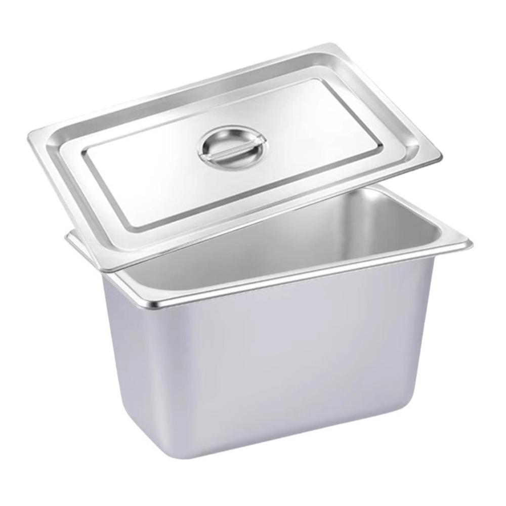 Rust-proof Canteen Food Basin Rectangular Food Preparation Box Durable Food Storage Box  Hotel