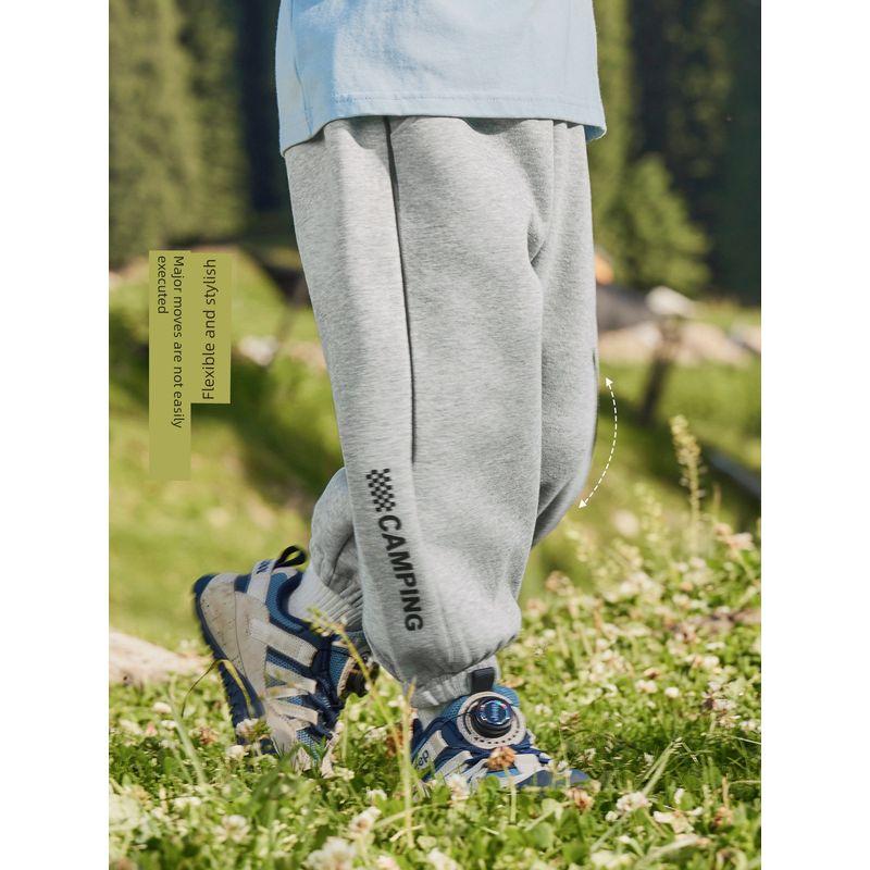 Right European Style Boys' Outdoor Long Pants Casual Knit Sports Pants Spring and Autumn New Children's Clothing Toddler Sweatpants Trendy