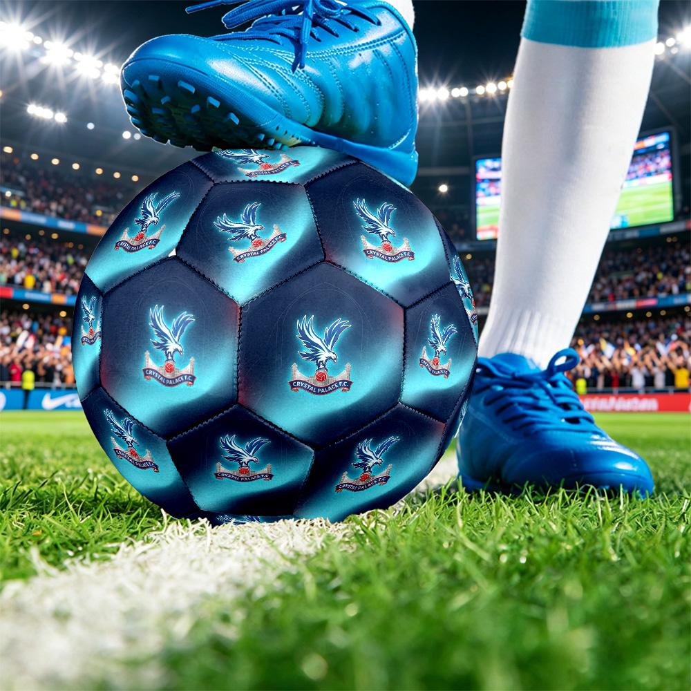 Crystal Palace FootballPrinted Size 5 Soccer Botball, Anti Slip Adult Match Football Souvenir for Football Fans
