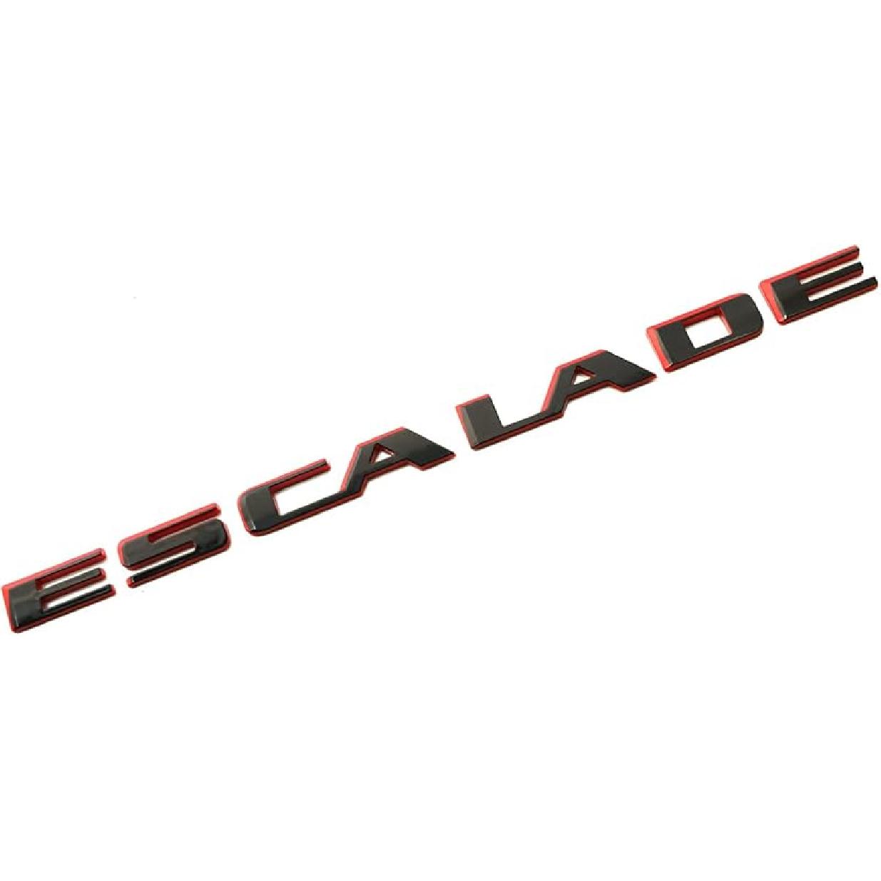 1 шт. Задний значок-эмблема на дверь багажника Escalade 3D Шильдик с названием букв Замена для Escalade 2021-2025 84787581 86543262 (Черный глянцевый)