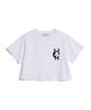 HARDCORE HAPPINESS Hch Embroidered Crop T-Shirt_White