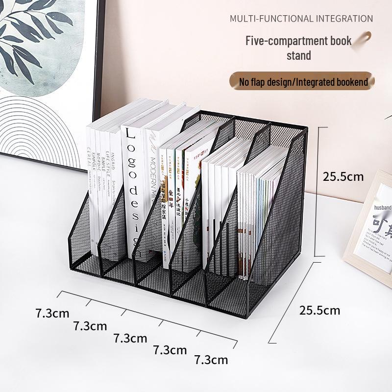 

Металлический настольный органайзер для хранения файлов: Вертикальная стойка для книг и газет Metal Upgrade 5-Link Bookstand Set of 1