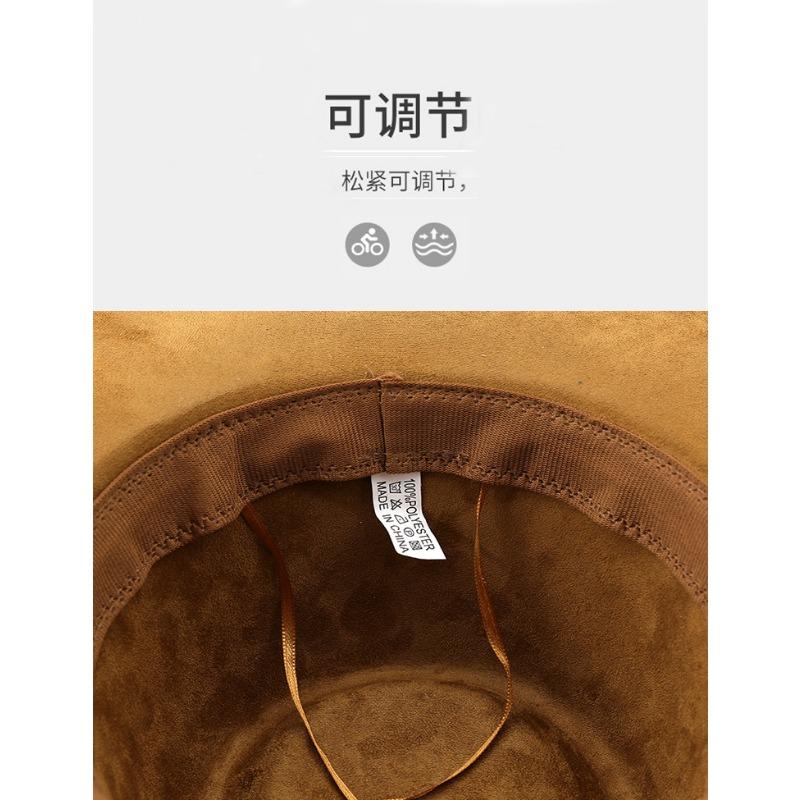 Western Cowboy Stil Wildleder Jazzhut Für Unisex