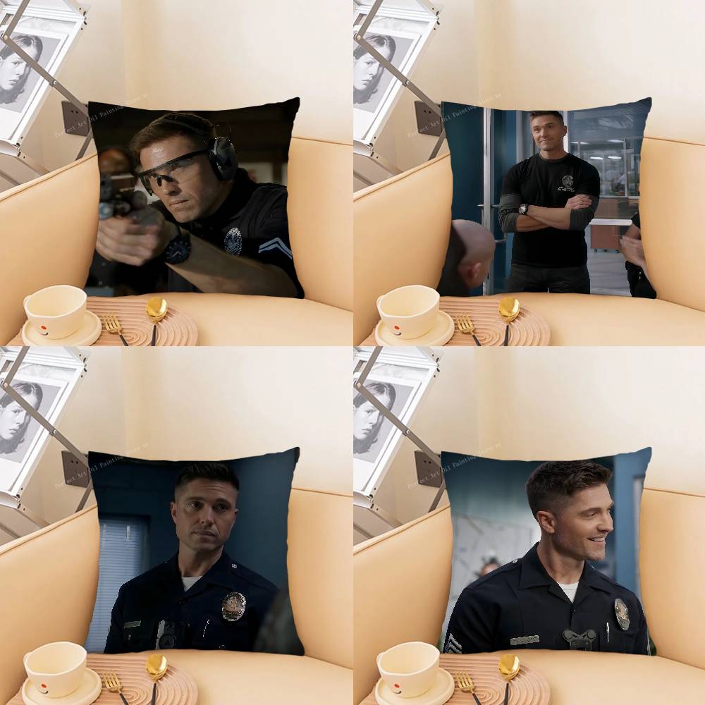 pc RRookie TTim Bradford Pillow Case Fashion Square Pillowcase Bedroom Sofa Room Ins Decoration Leisure