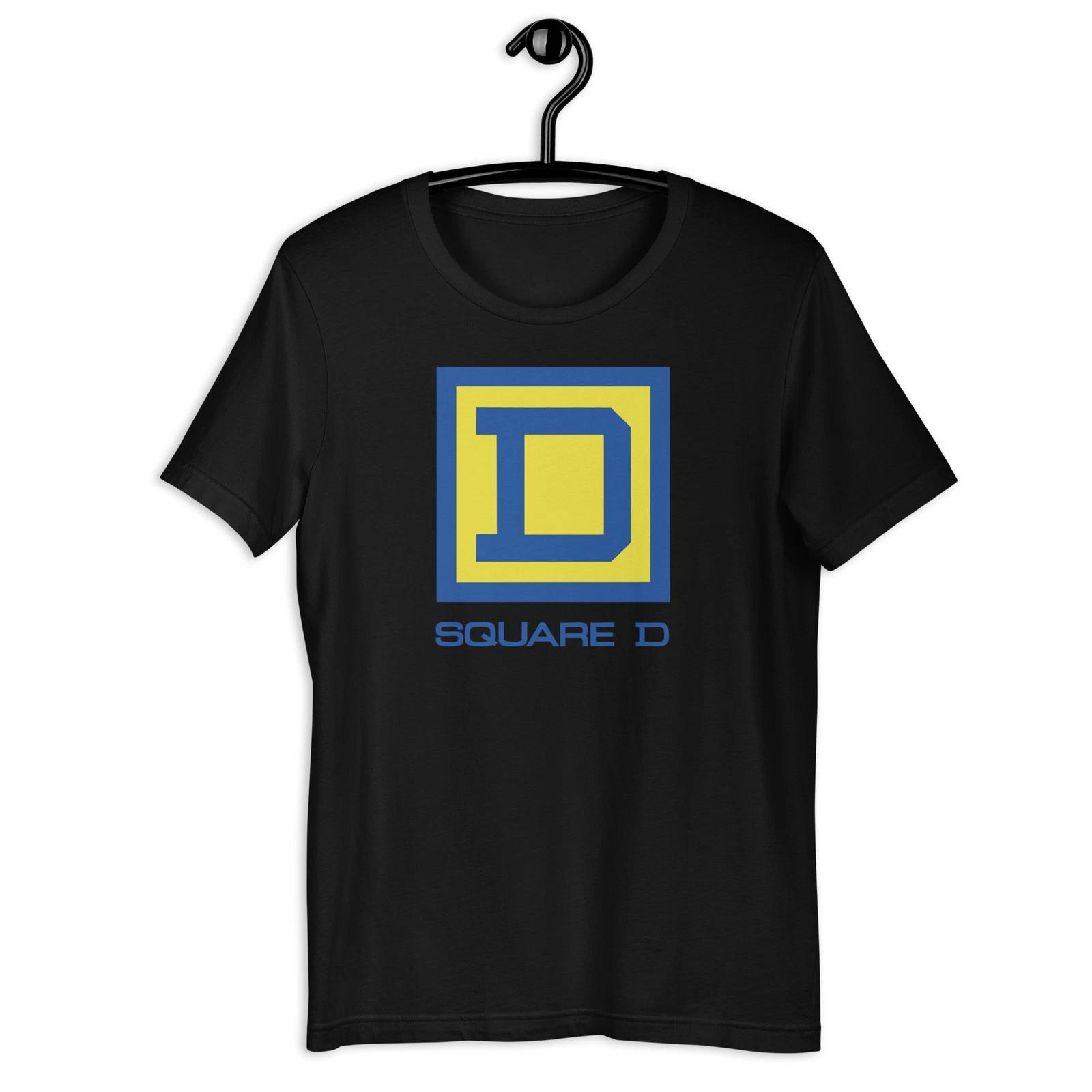 Men s and Women s T-shirts SQUARE D LOGO T-SHIRT UNISEX Tee S M L XL 2XL 3XL 4XL 5XL XXXL