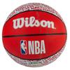 Wilson NBA City Paris Mini Ball, Unisex Red Basketball