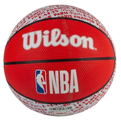 Wilson NBA City Paris Mini-Ball, Unisex roter Basketball