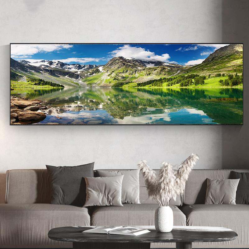 Natural Landscape Canvas Painting Mountain Posters And Prints Wall Art Scenery Pictures Living Room Home Decoration Cuadros