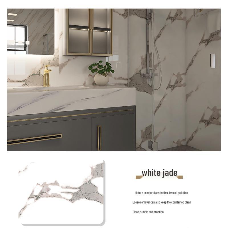Self-Adhesive Waterproof Thickened Tile Wall and Countertop Stickers for Kitchen and Household Decoration