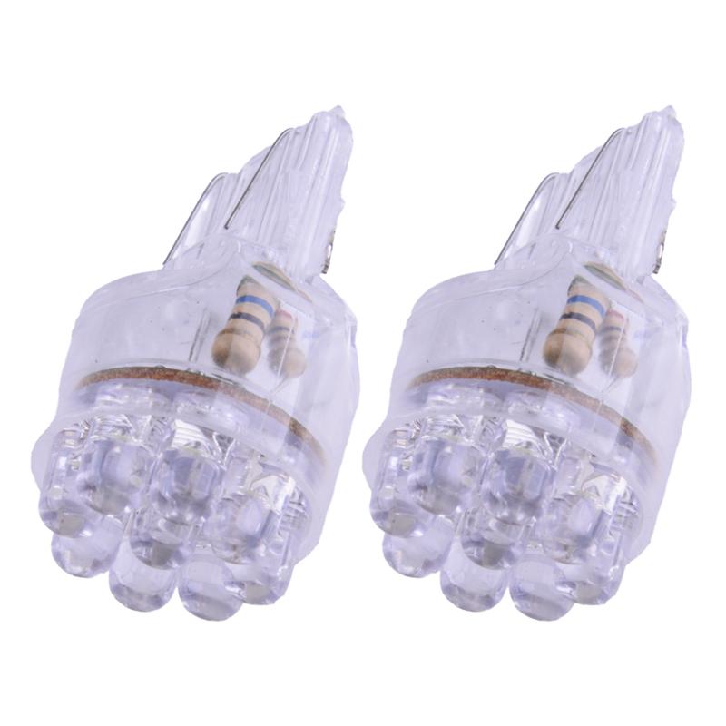 2Pcs T20 7440 7443 7444 W21 5W W3×16q 580 Car Auto Daytime Running Light DRL Reverse Lamp Turn Signal Bulb 12V 6000K