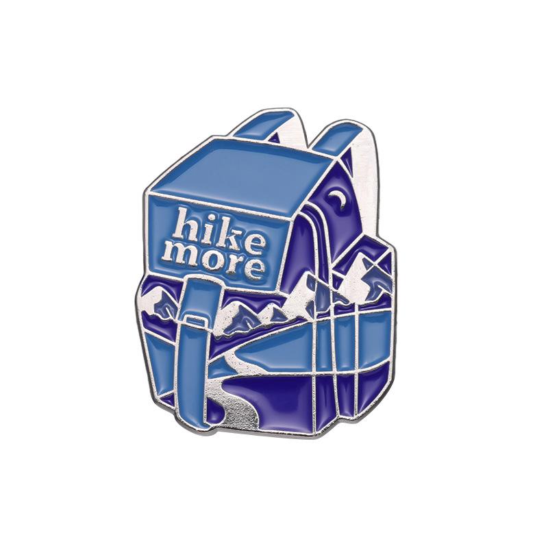 Cartoon Delightful Style Brooch In Vibrant Purple For Outdoor Travel Camera Backpack Enthusiasts
