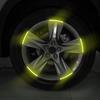 Reflective Car Wheel Sticker,Reflective Exterior Accessories Decoration Decal | Night Reflective Car Wheel Safety