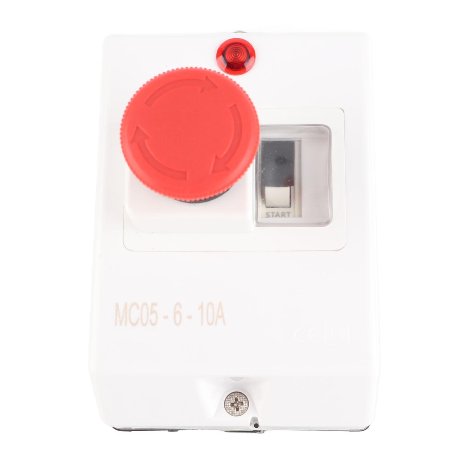 

Motor Protector with Emergency Stop Knob and Signal Lamp IP55 Waterproof Circuit Breaker 610A