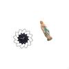 Mary Statue Quiet Indoor Wall Clock Simple Decorative Clocks Flower Shaped Hanging Artwork for