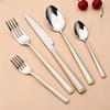 4/5pcs Gold Embellishment Handle Cutlery Set Shiny Stainless Steel Dinnerware Set Knife Cake Fork Coffee Spoon Flatware