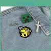Cartoon Creatieve Gepersonaliseerde Game Periferie Metalen Badge My World Creeper Pixel Stijl Bijenzwaard Accessoires
