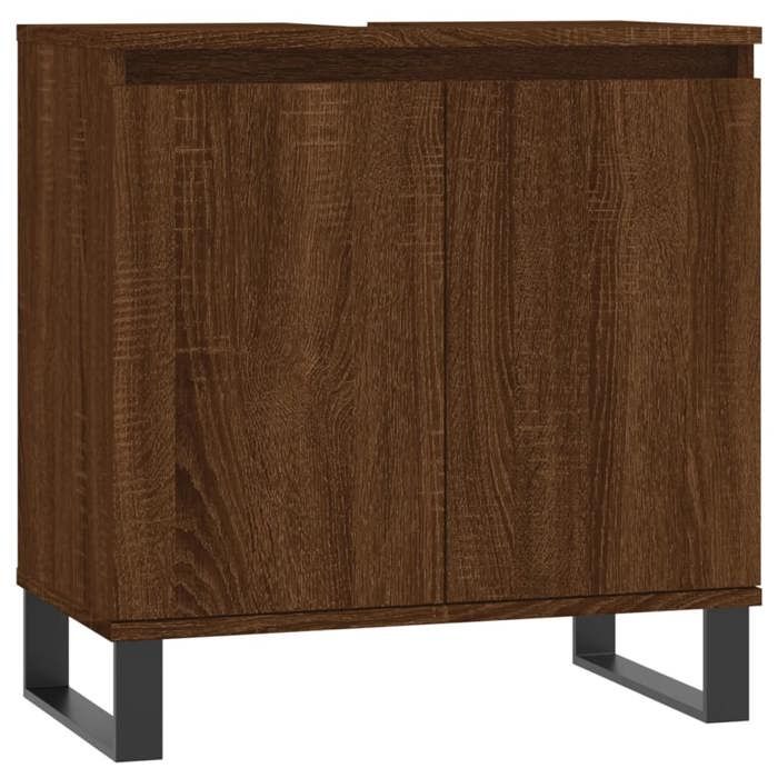 VidaXL Armoire de bain chêne marron 58x33x60 cm bois d'ingénierie 831595