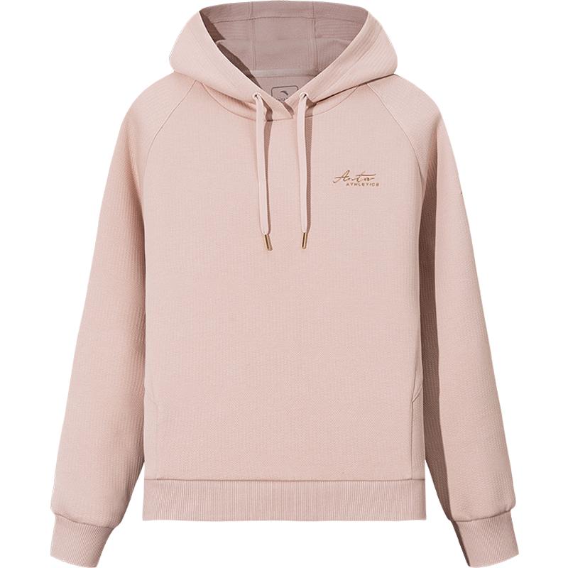 Anta Women s Loose Fit Hooded Pullover Sweatshirt L