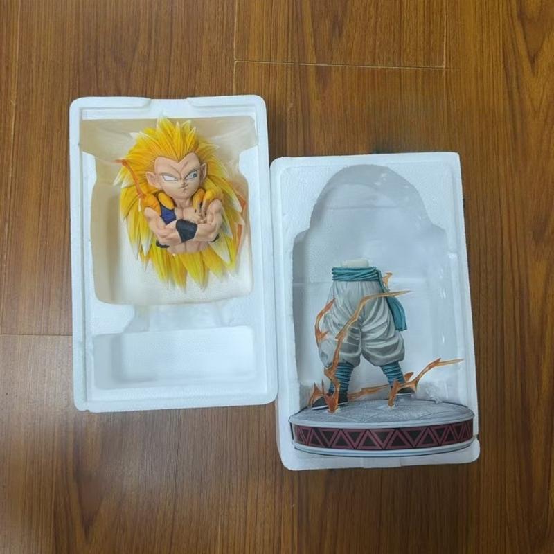 25cm/9.84in Anime Dragon Ball Z Figure Super Saiyan 3 Gotenks Figure SSJ3 Gotenks PVC Collectible Figure Playthings Gifts