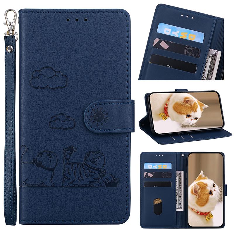 Flip Cover Wallet Case For iPhone 17 Air 17 Pro Max Magnetic Leather Phone Case iPhone17 Pro Max синий