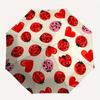 1pc Ladybug Hearts Automatic Open/close, All-Season Portable Folding Umbrella, Travel, Everyday, Formal Events - Compact Luxury Parasol, Outdoor Acces