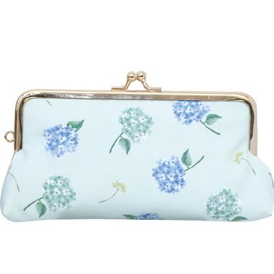 Labo Clip Purse Pouch with a Flower Calendar and Hydrangea Design, A24-HKGP-06AJ