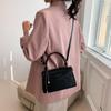 Chic Simple Handheld Shoulder Bag For Women In Black White Brown And Khaki Colors