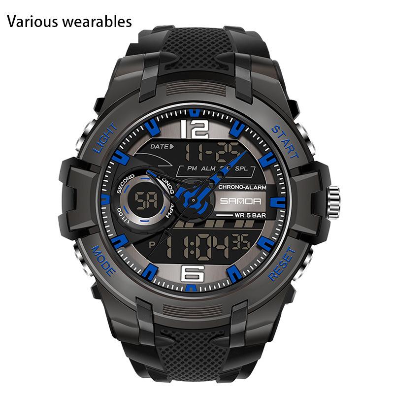 Student Sports Watch Personalized  Cool Waterproof Electronic Watch  Fashionable Multi-functional Electronic Watch