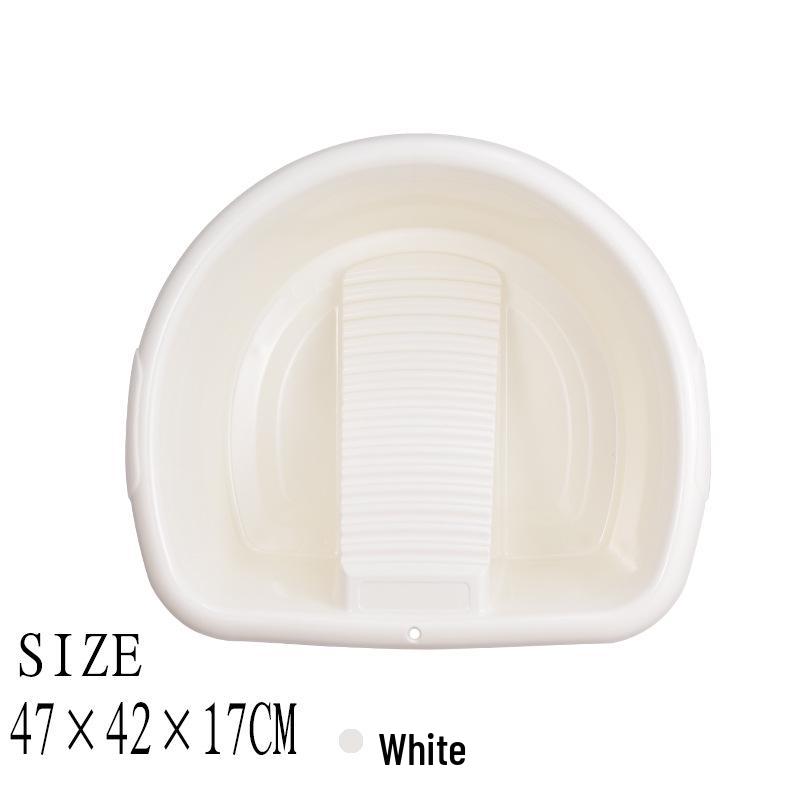 Round Baby Washing Basin with Thickened Plastic Washboard for Household Use