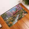 Carpet Door Mat Indoor Floor Mat Non-slip Rug Retro Oil Painting Printing Kitchen Entrance Door Mat