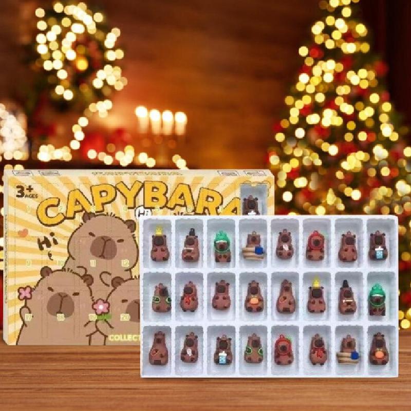 Countdown Weihnachten Wasserschwein Kalender Blind Box Spielfiguren Geschenk Dekorativ