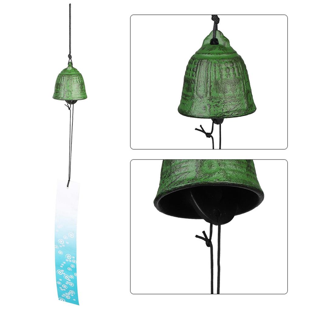 Cast Iron Metal Wind Chimes, Ancient Clock Wrought Iron Decoration Gift Pendant