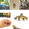 2/4Pcs Garden Hose Caps Brass Hose Garden Hose Connectors Brass Caps 3/4" Female