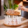 Elegant Table Wine Stand Wine Cup Rack Metal Organizers Metal Wine Bottle Holders Glass Storage Holders Suitable for Cups
