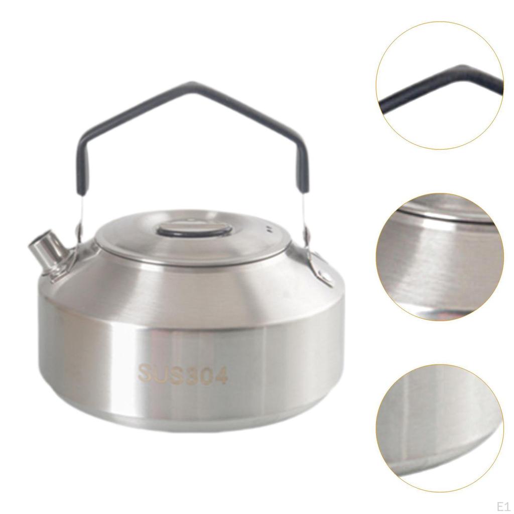 Camping Kettle Water Coffee Tea Pot for Boiling over Fire