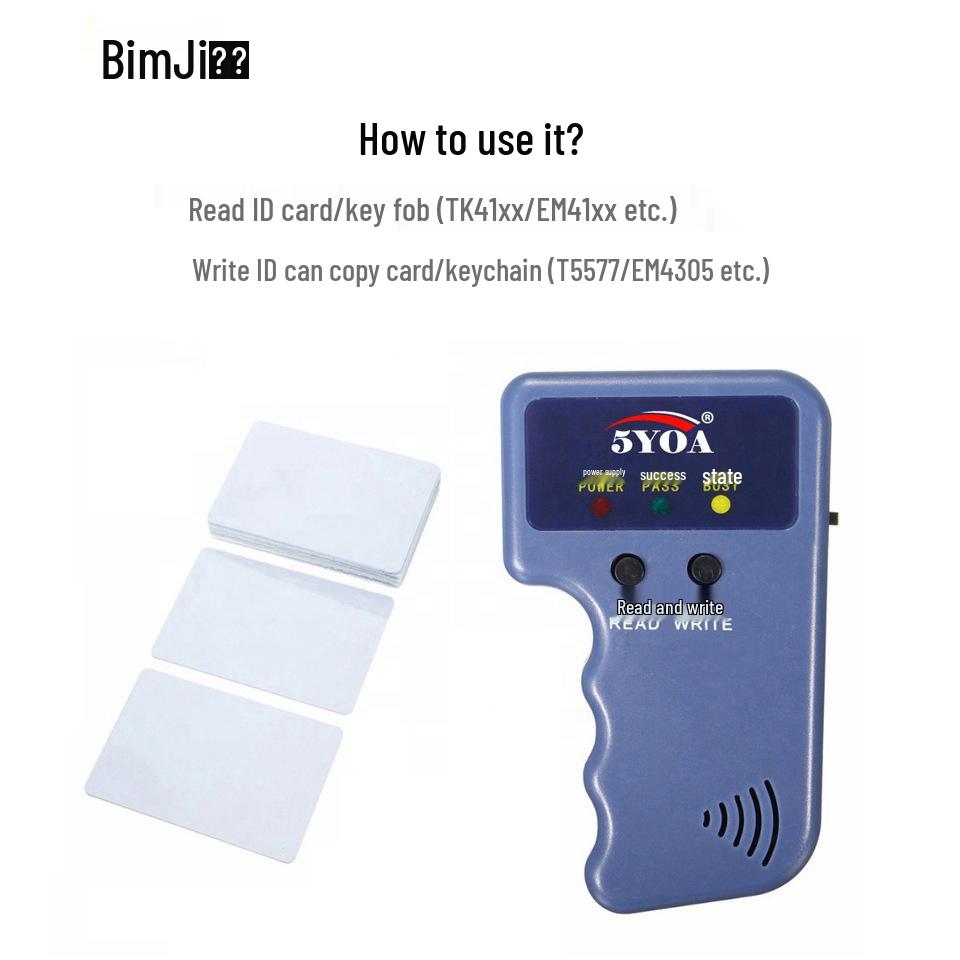 Weiße T5577 Wiederbeschreibbare Karte, Kompatibel mit HID/EM4305, 125 kHz Zutrittskontrolle, Nicht-5200, Leer und dünn.