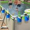 Poolside Cup Holder Swimming Pool Storage Rack No Punching Bottle Hanging Rack  Poolside Cup Holder pool accessories