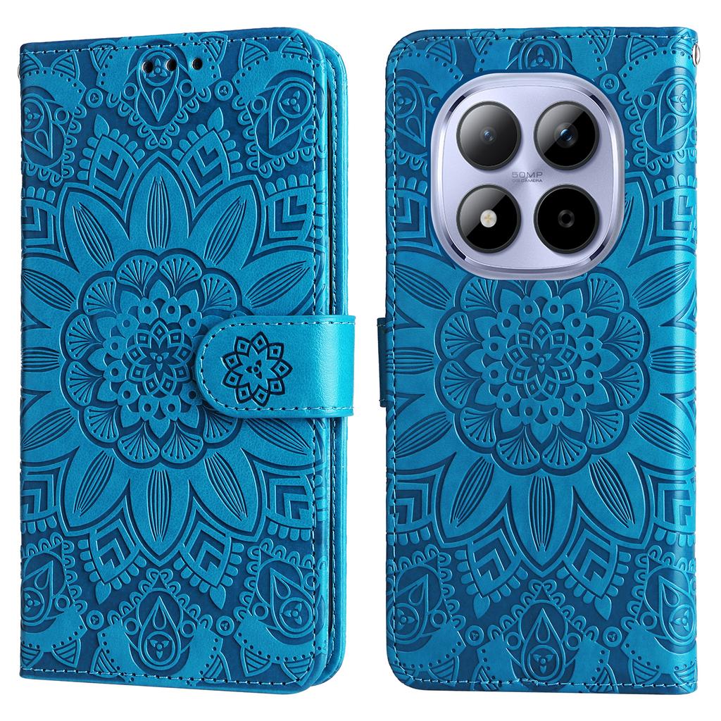 For Xiaomi Redmi Note 15 Pro 5G Case Sunflower Imprint Leather Wallet Phone Cover