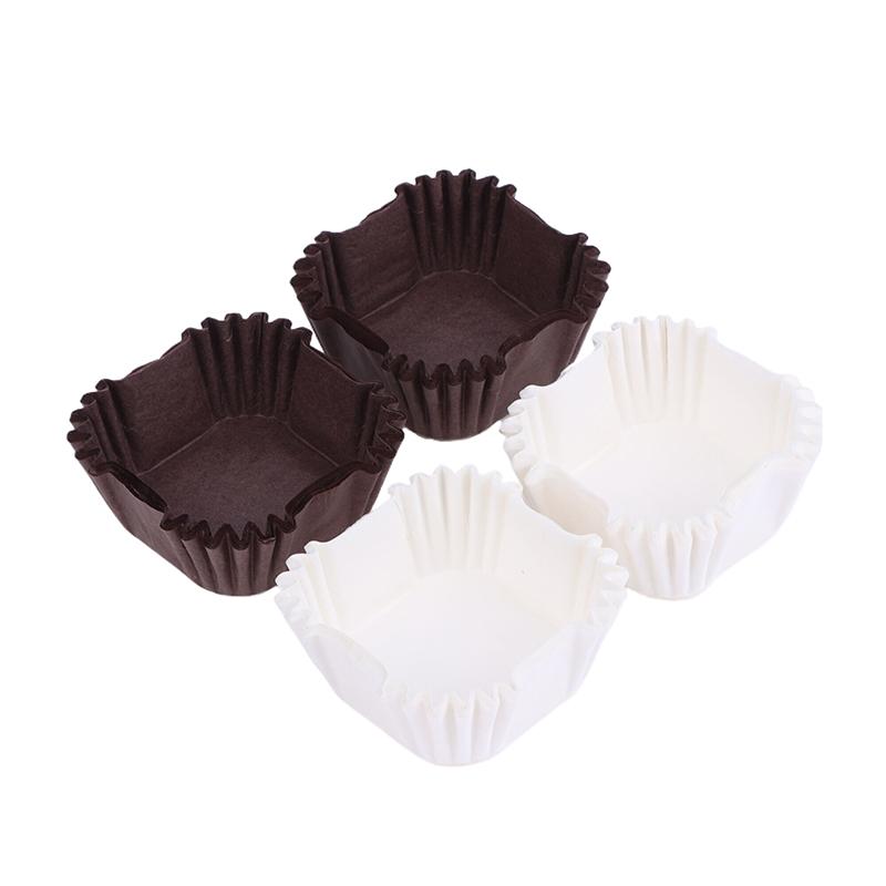 1000Pcs Square Cupcake Liners Muffin Baking Cups Pan Liners Paper Oven Microwave Safe For Wedding Birthday Party Supplies