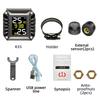 E-ACE Motorrad Reifendruckkontrolle TPMS Digitalanzeige Extern Motorrad Sicherheitsalarm Drahtloser Reifendruckdetektor