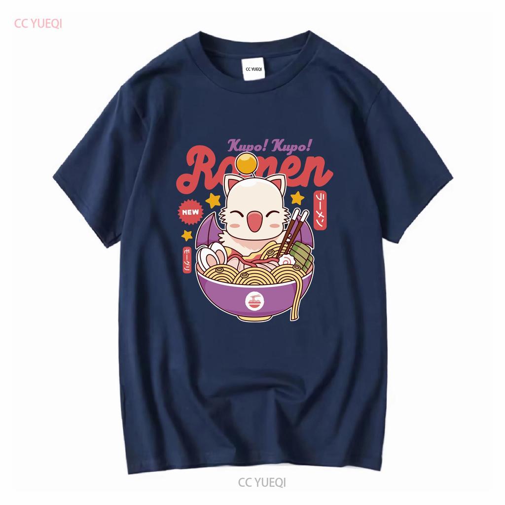 Moogle Kupo Ramen T Shirt Final fantasy Video Game Gaming Gamer Mog Cactuar Cactilio VII long or short sleeves vintage Washed