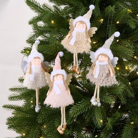 Christmas Angel Doll Decoration Plush Angel Christmas Tree Hanging Ornaments for Christmas Party New